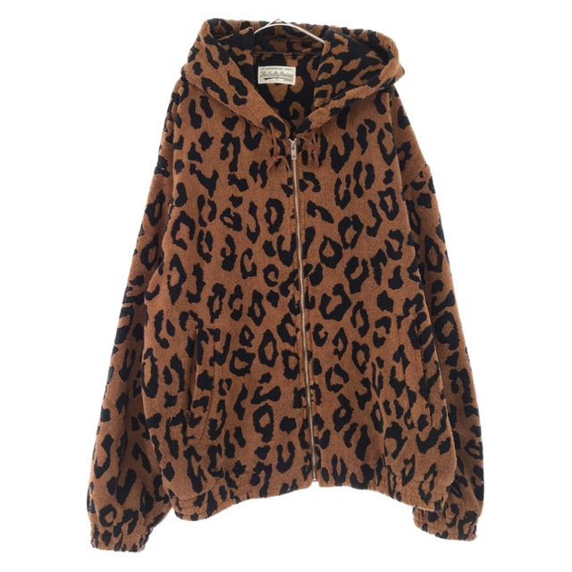 WACKO MARIA ワコマリア 22SS LEOPARD ZIP HOODED JACKET レオパード ジップアップパーカー ブラウン/ブラック 22SS-WMO-OD01