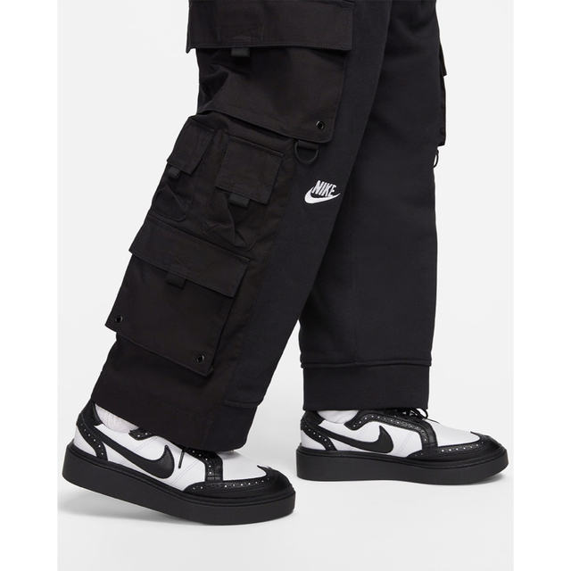 PEACEMINUSONE(ピースマイナスワン)のPEACEMINUSONE PMO  NIKE Wide Pants Black メンズのパンツ(ワークパンツ/カーゴパンツ)の商品写真