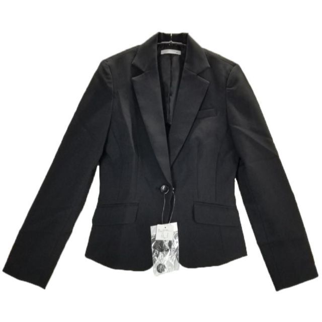 KFC0996◇ 新品 フォーマル ジャケット 洗濯可能 7AR61 黒 レディースのジャケット/アウター(テーラードジャケット)の商品写真