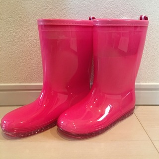 長靴　レインブーツ　レインシューズ　雨具　２１　21 ピンク　新品(長靴/レインシューズ)
