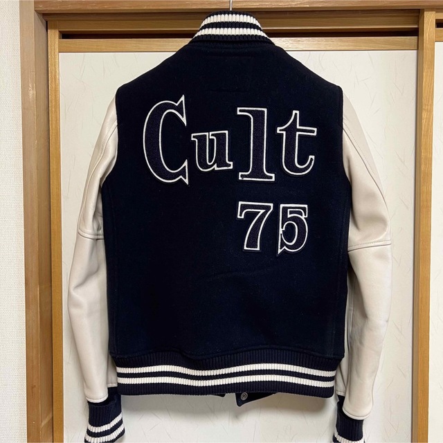 HYSTERIC GLAMOUR(ヒステリックグラマー)の美品 ヒステリックグラマー Cult レザ― スタジャン メンズ S メンズのジャケット/アウター(スタジャン)の商品写真