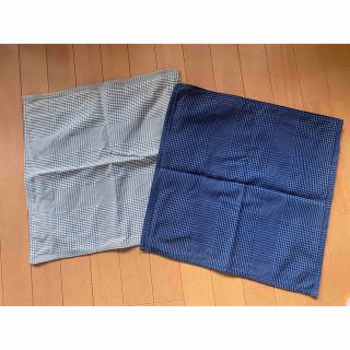 ムジルシリョウヒン(MUJI (無印良品))の無印　クッションカバー　2枚セット　43ｘ43(クッションカバー)