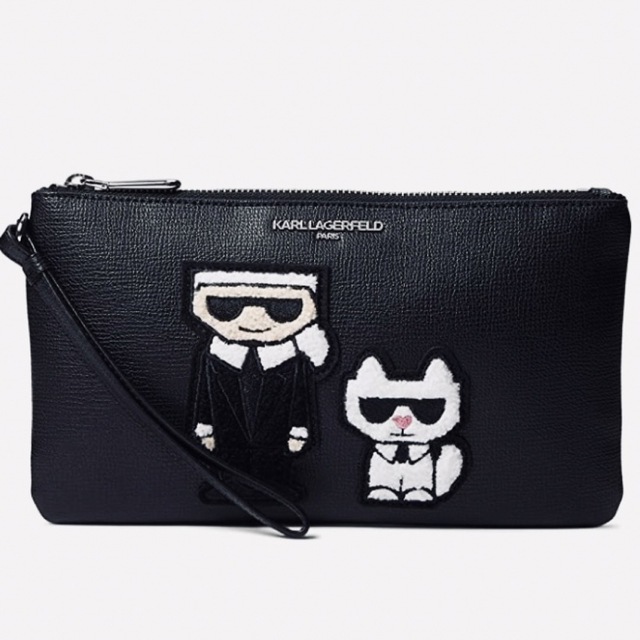 正規品★KARL LAGERFELD 日本未入荷大人気のレディースクラッチバッグファスナー内部様式