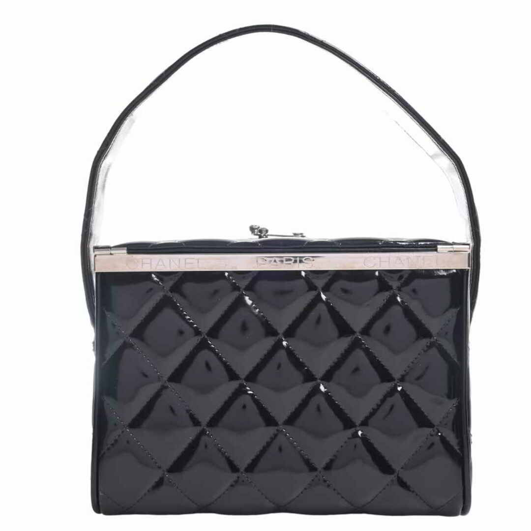 CHANEL シャネル パテント マトラッセ ココマーク バニティバッグ