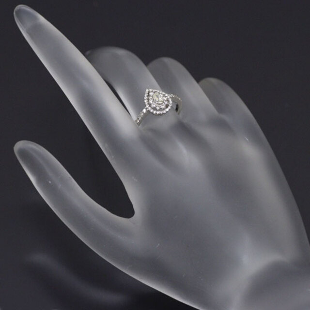 Pt950 ペアシェイプ ダイヤモンド リング 0.50ct | www.jarussi.com.br