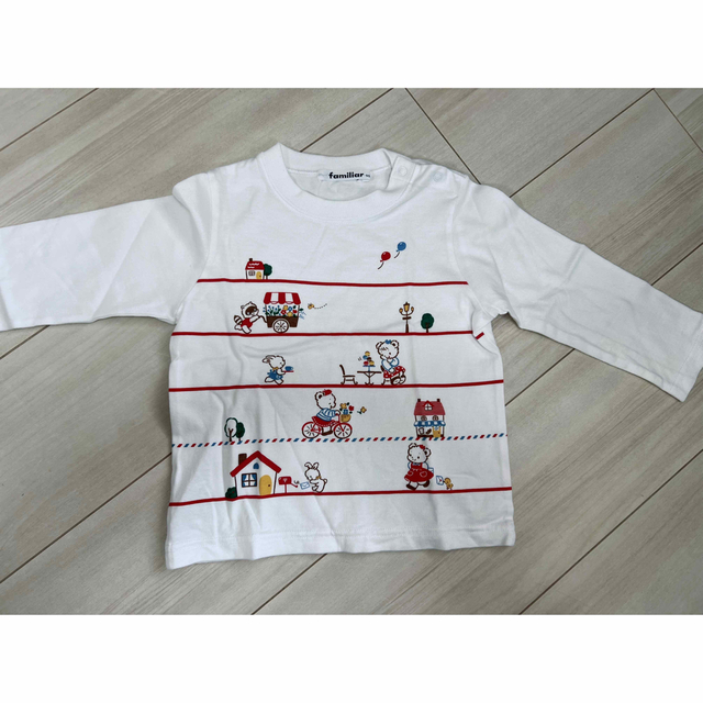 familiar(ファミリア)のファミリア　長袖　90 キッズ/ベビー/マタニティのキッズ服女の子用(90cm~)(Tシャツ/カットソー)の商品写真