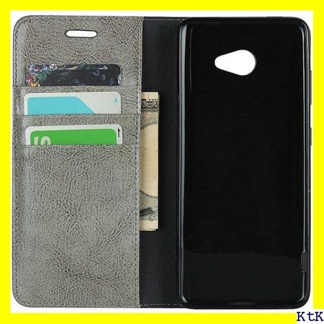 ４ Eastwave 京セラー Basio4 KYV47 3色 グレー 433 スマホ/家電/カメラのスマホアクセサリー(モバイルケース/カバー)の商品写真