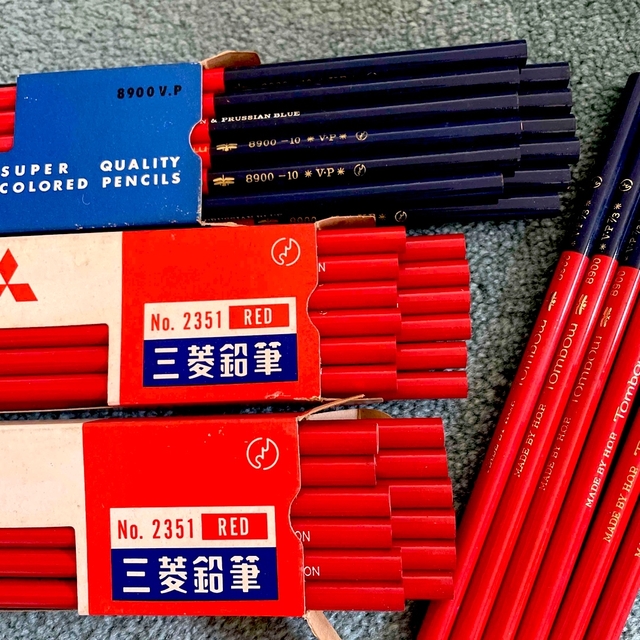 トンボ 三菱 赤青 鉛筆 おまとめ エンタメ/ホビーのアート用品(鉛筆)の商品写真