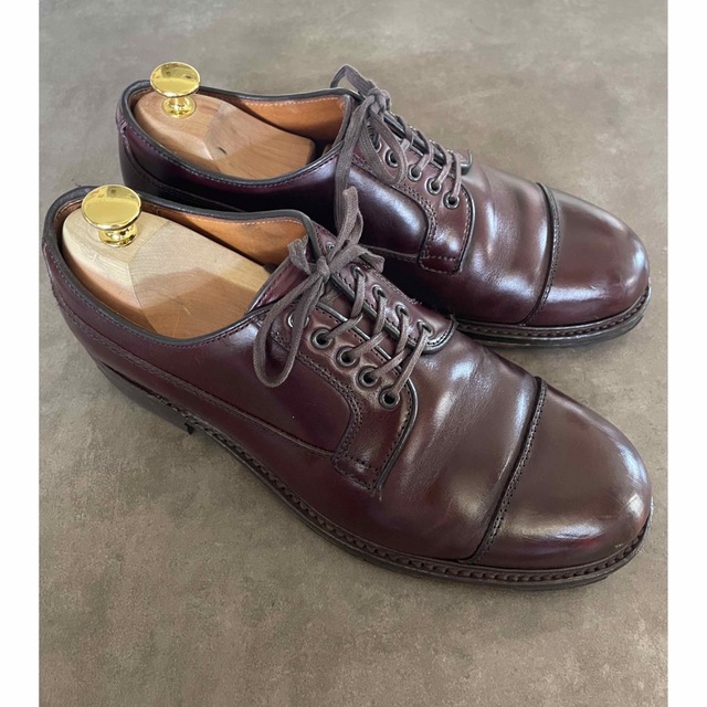 WHEEL ROBE STRAIGHT TIP OXFORD BURGUNDY-