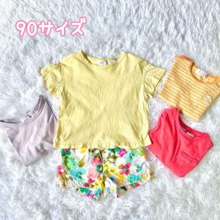 ザラ(ZARA)の90サイズ 子ども服 女の子 夏服5点セット　ZARA ELLE 他(Tシャツ/カットソー)