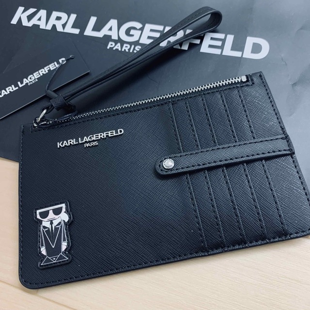 Karl Lagerfeld(カールラガーフェルド)の正規品★KARL LAGERFELD 日本未入荷大人気のカードホールダミニ財布 レディースのファッション小物(財布)の商品写真