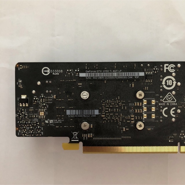 MSI GeForce GTX  TI 4GT LPグラフィックボードの通販 by Par