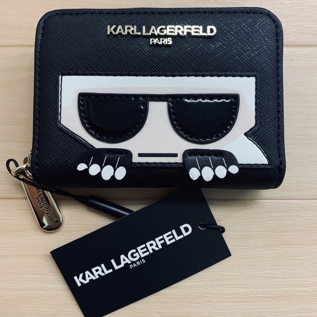 Karl Lagerfeld(カールラガーフェルド)の正規品★KARL LAGERFELD 日本未入荷大人気のカードホールダミニ財布 レディースのファッション小物(財布)の商品写真