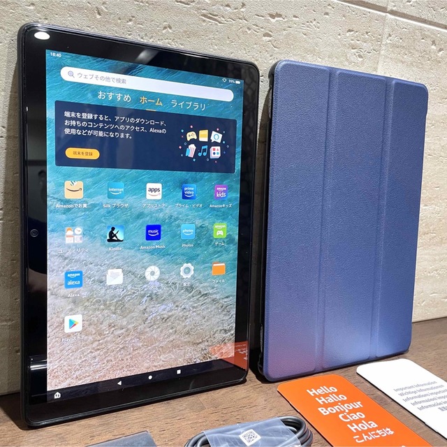 Amazon fire HD 10 第11世代 32GB 美品 青カバー付- Amazon fire HD 10 第11世代 32GB 美品 青カバー付-
