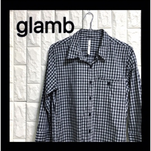 glamb(グラム)のglamb チェック柄　シャツ　7分袖 メンズのトップス(シャツ)の商品写真