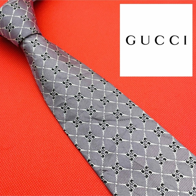 美品 GUCCI ネクタイ 総柄 GG柄 【楽天スーパーセール】 6497円