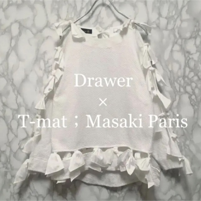 ブルームバーグ Drawer × T-mat;Masaki Paris リボンブラウス