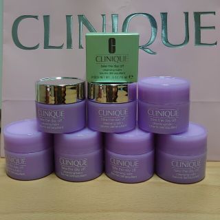 クリニーク(CLINIQUE)のクリニーク　8個　テイクザデイオフクレンジングバーム　新品(クレンジング/メイク落とし)