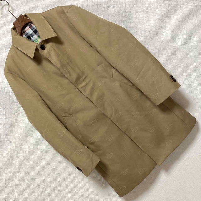 新品同□KOE THOM BROWNE□DUCK ダック柄 バルカラーコート L 【通販