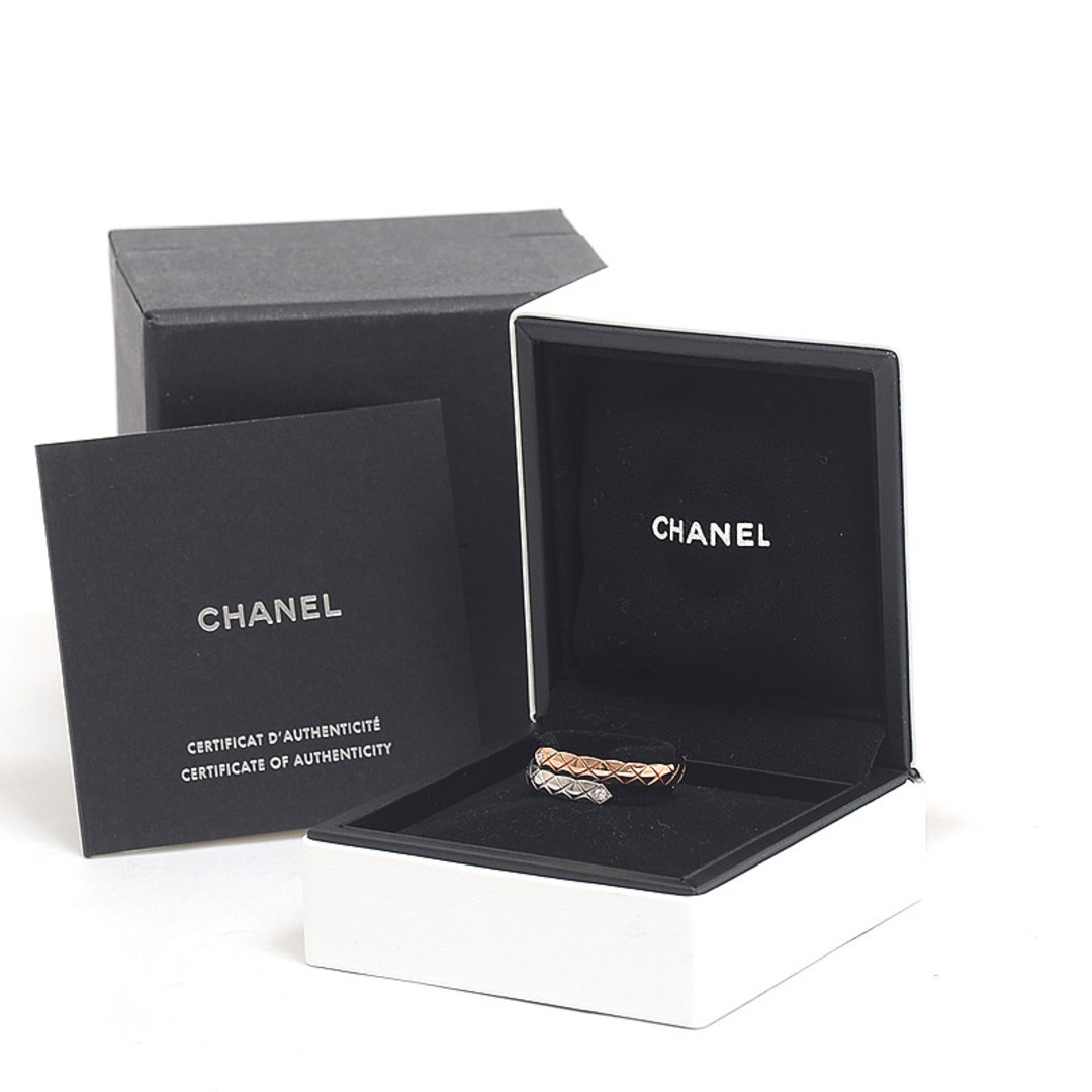 CHANEL(シャネル)のシャネル ココクラッシュ リング WG/PG #57 J11971 レディースのアクセサリー(リング(指輪))の商品写真