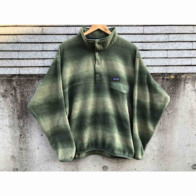 パタゴニア フリース タイダイ XL グラデーション 柄 総柄 スナップT