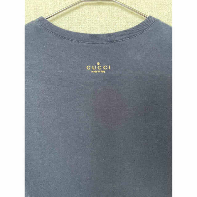 GUCCI グッチ バックロゴシンプルTシャツ ネイビー XS イタリア製