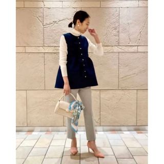 新品タグ付!ユナイテッドアローズ Pフリルニットベスト ジレ