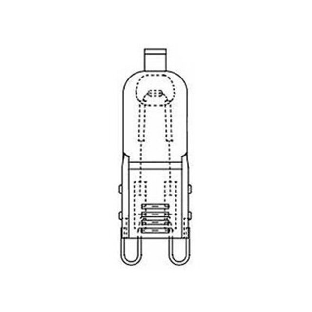 三菱 ミラー無しラインボルトハロゲンランプ 《ハロピン(HALOPIN)》 110V 40W フロストタイプ G9口金 JD110V40W/F/G9/P2 w17b8b5