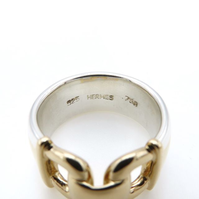 Hermes(エルメス)のエルメス コンビ ホースビット リング イエローゴールド 指輪 HH45 レディースのアクセサリー(リング(指輪))の商品写真