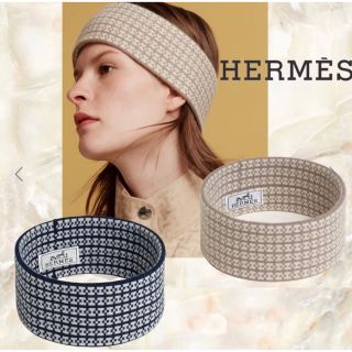 エルメス(Hermes)のHERMES   新品　ヘアバンド／エトゥープ(ヘアバンド)