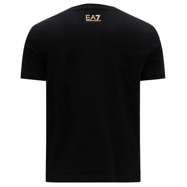 63 EMPORIO ARMANI EA7 ブラック Tシャツ size L