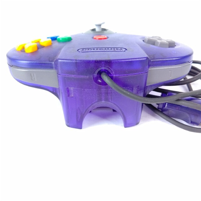 NINTENDO 64(ニンテンドウ64)のNintendo　ニンテンドー64 純正コントローラー　ミッドナイトブルー　美品 エンタメ/ホビーのゲームソフト/ゲーム機本体(その他)の商品写真