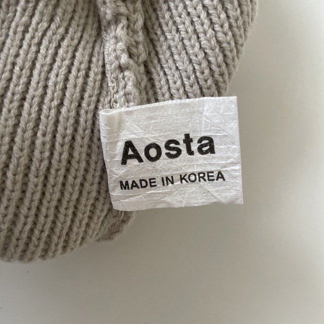 Aosta ニットサロペット 70サイズ相当 キッズ/ベビー/マタニティのベビー服(~85cm)(ロンパース)の商品写真
