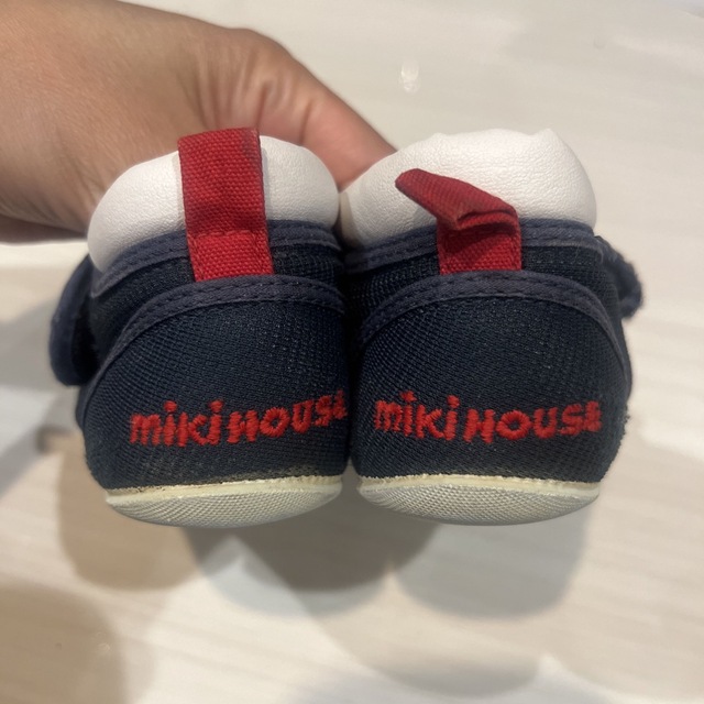 mikihouse(ミキハウス)のミキハウス　ファーストシューズ　中古 キッズ/ベビー/マタニティのベビー靴/シューズ(~14cm)(スニーカー)の商品写真