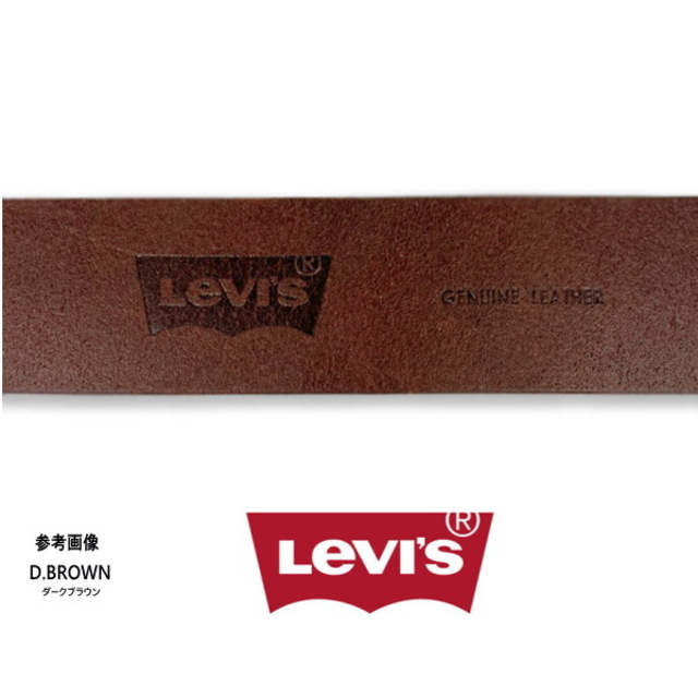 Levi's(リーバイス)の6468 黒 リーバイス 牛革 ベルト 40ミリ ブラック  本革 ワイド メンズのファッション小物(ベルト)の商品写真