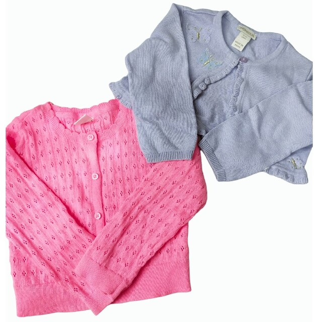 babyGAP(ベビーギャップ)のカーディガン2枚セット キッズ/ベビー/マタニティのキッズ服女の子用(90cm~)(カーディガン)の商品写真