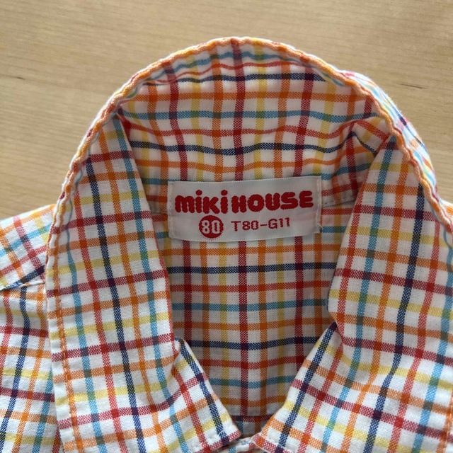 mikihouse(ミキハウス)の男の子シャツ　2点セット　80㎝ キッズ/ベビー/マタニティのベビー服(~85cm)(シャツ/カットソー)の商品写真