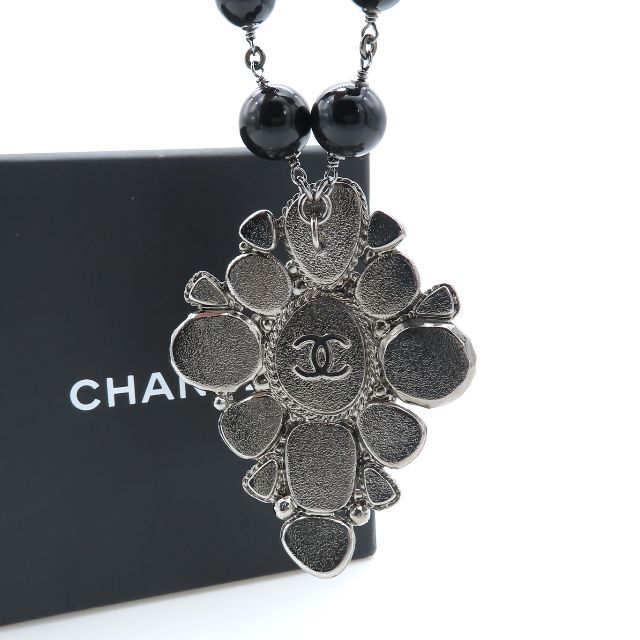 CHANEL(シャネル)のシャネル ストーン ココマーク ビジュー パール ビッグ ネックレス MW49 レディースのアクセサリー(ネックレス)の商品写真