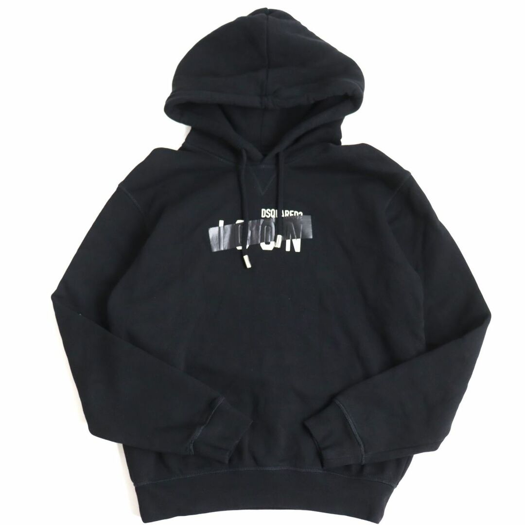 DSQUARED2 black hoodie バーカー　黒