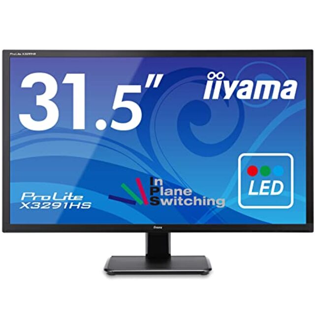 iiyama モニター ディスプレイ X3291HS-B1 (31.5インチ/フルHD/AH-IPS/HDMI,D-sub,DVI-D/3年保証)