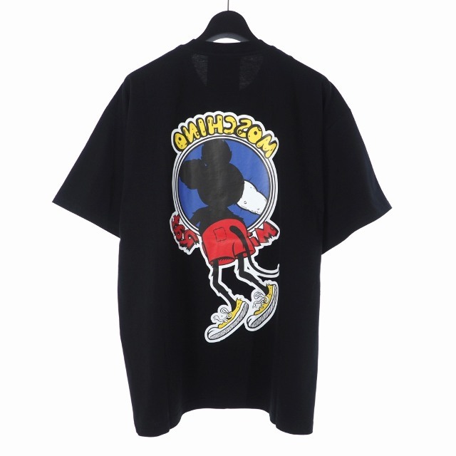 MOSCHINO(モスキーノ)のモスキーノ MOSCHINO 20SS ネズミプリント Tシャツ 半袖 L 黒 メンズのトップス(Tシャツ/カットソー(半袖/袖なし))の商品写真