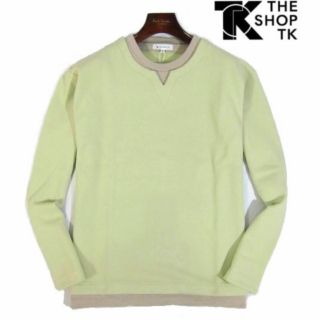 ザショップティーケー(THE SHOP TK)の【THE SHOP TK/タケオキクチ】長袖カットソー ロンT 若草色・メンズL(Tシャツ/カットソー(七分/長袖))