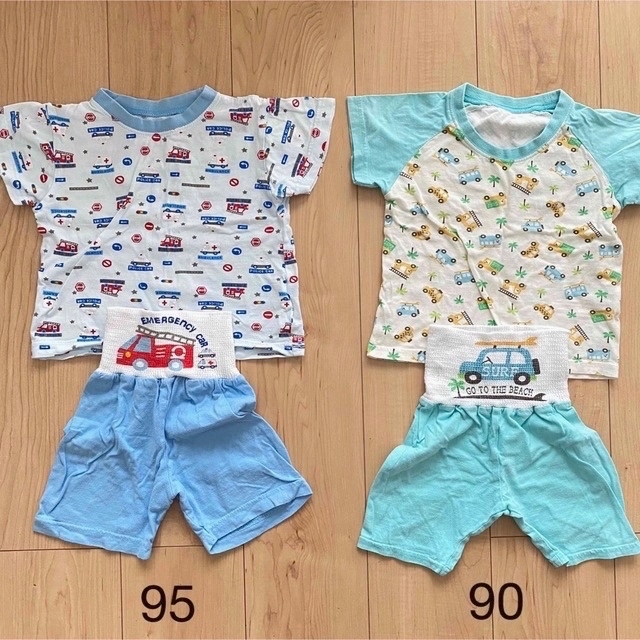 西松屋(ニシマツヤ)のキッズパジャマ　半袖　90/95サイズ キッズ/ベビー/マタニティのキッズ服男の子用(90cm~)(パジャマ)の商品写真