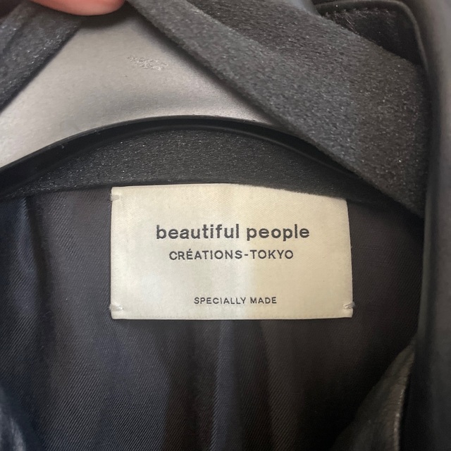 beautiful people(ビューティフルピープル)のbeautiful peopleレザーライダース　140 レディースのジャケット/アウター(ライダースジャケット)の商品写真