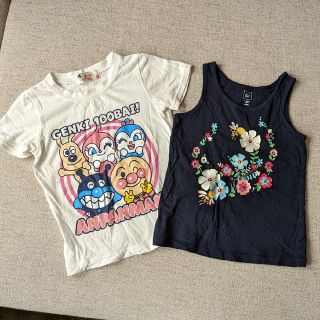 アンパンマン(アンパンマン)のTシャツ　タンクトップ　2枚セット　100(Tシャツ/カットソー)