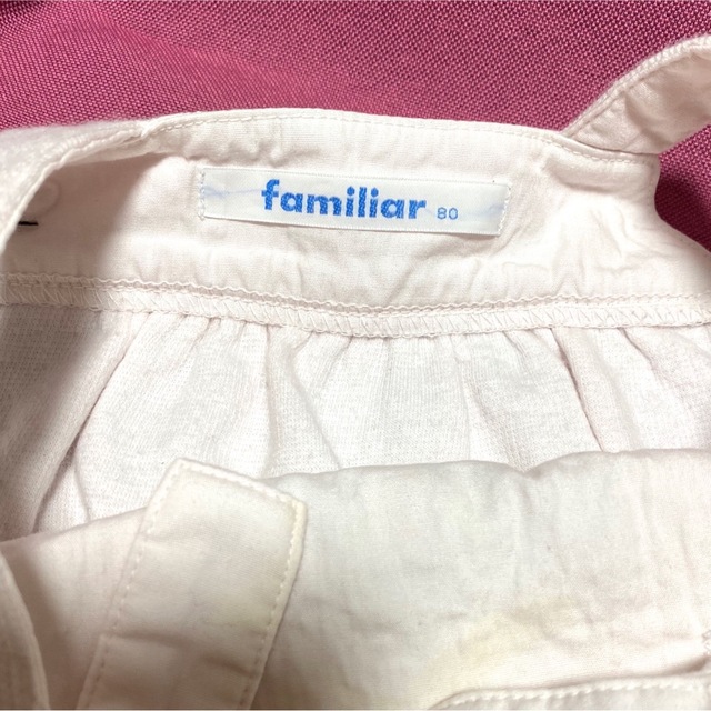 familiar(ファミリア)のfamiliar ファミリア ワンピース ジャンスカ ２点set まとめ売り キッズ/ベビー/マタニティのベビー服(~85cm)(ワンピース)の商品写真