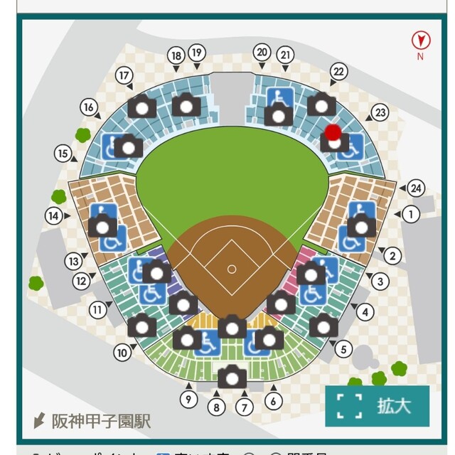 阪神タイガース(ハンシンタイガース)の阪神タイガース　5/26 阪神vs巨人　ペアチケット チケットのスポーツ(野球)の商品写真