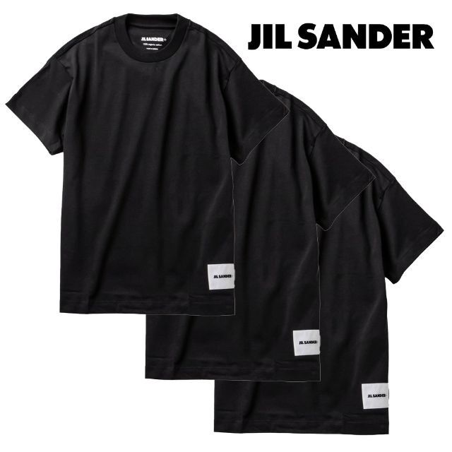 2 JIL SANDER ブラック Tシャツ 3枚セット size S 話題の行列 www