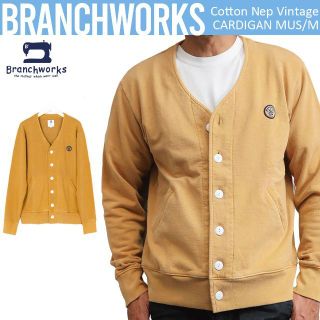 ブランチワークス(Branchworks)の日本製 Branchworks ピグメント コットンネップ カーディガン M(カーディガン)