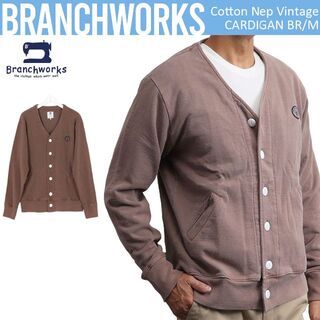 ブランチワークス(Branchworks)の日本製 Branchworks ピグメント コットンネップ カーディガン M(カーディガン)